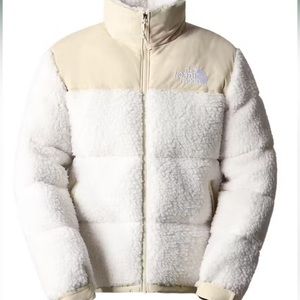 North Face Nuptse jacket gardenia white-gravel